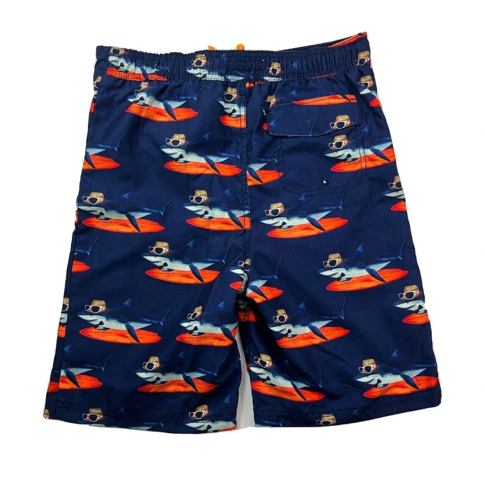 Tommy Bahama Boys XL Sharks Surfboards Hat Sunglasses Swim‎ Trunks Kids Shorts